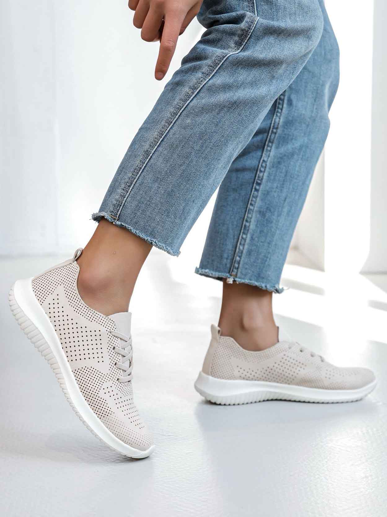 Ane - Lette og åndbare sneakers med klassisk snørelukning